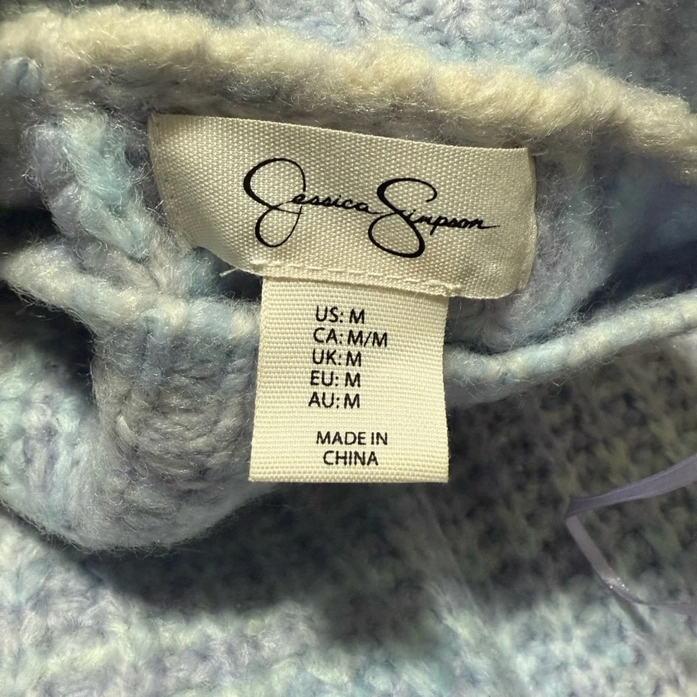 Jessica Simpson Sweater Knit CrewNeck Relaxed Fit Top - Picture 5 of 7